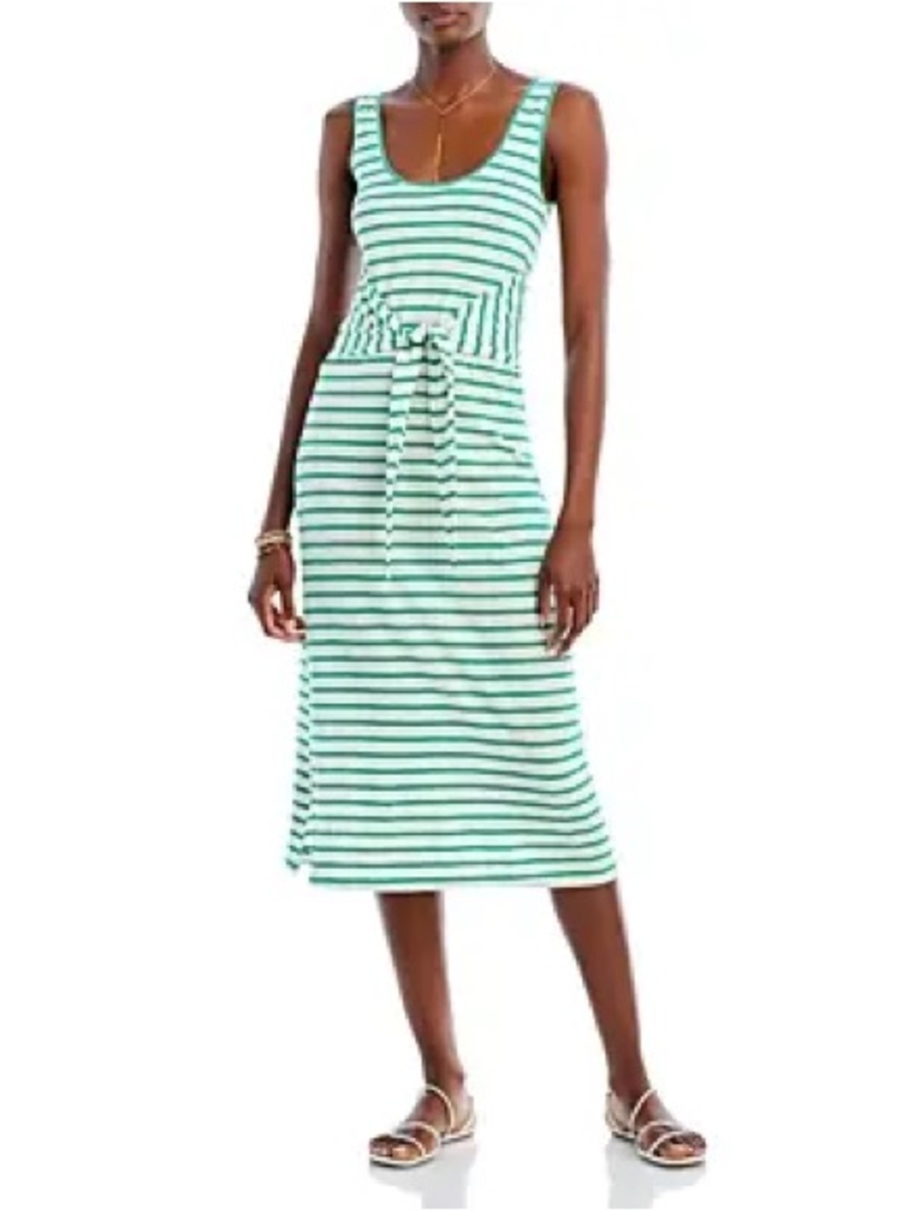 NEW Rails Meg Tie Waist Midi Dress M